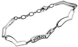 Heart Link Bracelet, "Purity"