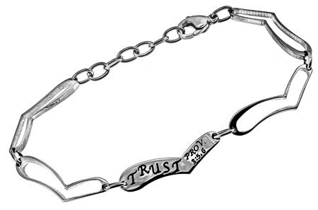 Heart Link Bracelet, "Trust"