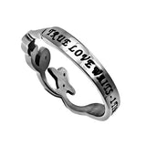 Hand Writing Ring, "True Love Waits"