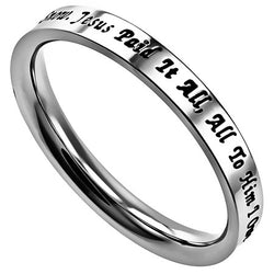 Hymn Ring, "Jesus Paid It All"