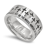Knight Stainless Steel Ring, "ARMOUR OF GOD"