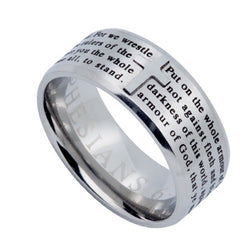 Logos Ring Silver, "Armour Of God"