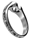 Mini Heart Ring, “Christ My Strength”