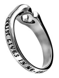 Mini Heart Ring, “Christ Lives In Me”