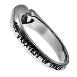 Mini Heart Ring, “Greatest Is Love”