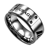 Silver MLX Ring, "Courage"