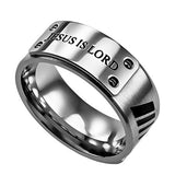 Silver MLX Ring, "Jesus Is Lord"