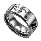 Silver MLX Ring, "True Love Waits"