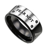 Black MLX Ring "Fear Not"