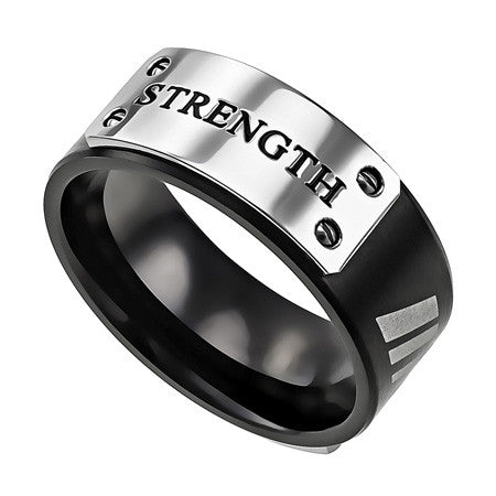 Black MLX Ring, "Strength"