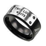 Black MLX Ring, "True Love Waits"