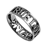 Mini Silhouette Ring, "True Love Waits"