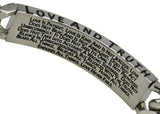 Shield Cross Bracelet, "Love And Truth"