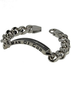Shield Cross Bracelet, "Man Of God"