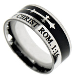 A-Cross Ring, "Not Ashamed" | Stainless Steel Rings | Bible Verses | Inspirational Christian Jewelry
