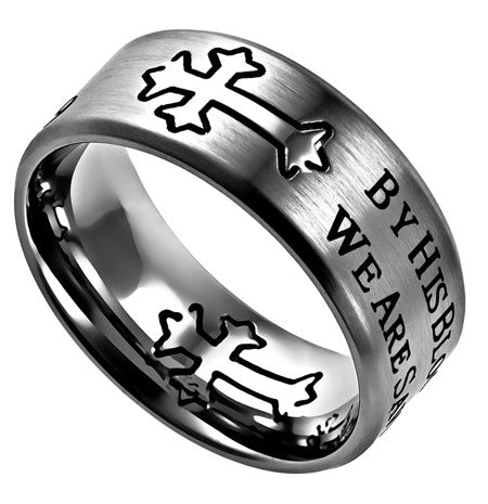 Silver Neo Ring, "By His Blood"
