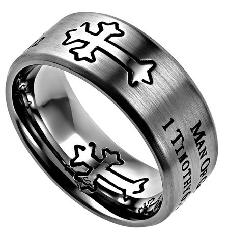 Silver Neo Ring, "Man Of God"