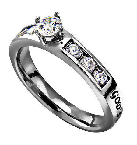 Princess Solitaire Ring, "God's Love"