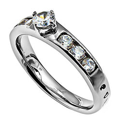 Princess Solitaire Ring, "Purity"