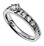 Princess Solitaire Ring, "True Love Waits"
