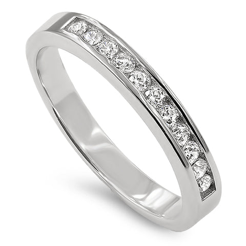 11 Dreams Princess Silver Ring, "TRUE LOVE WAITS - 1 TIM. 4:12"