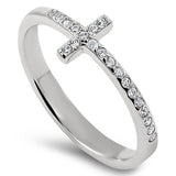 Steady Cross Silver Ring, "WOMAN OF GOD - PROVERBS 31"-Wholesale