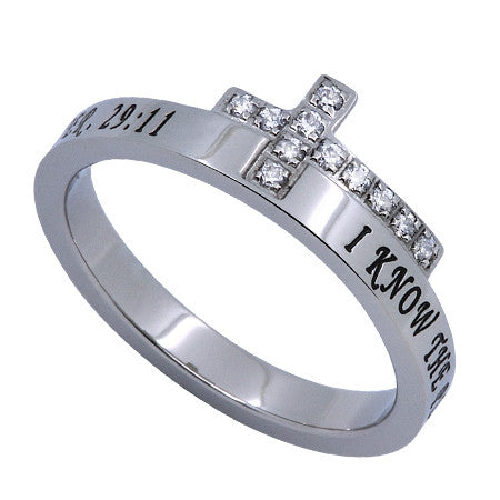 JTC Cross Band Ring, "I Know"