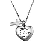 Sweetheart Necklace, "Jesus Is Lord"