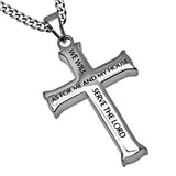 Men's Iron Cross, "Me and my House" Joshua 24:15