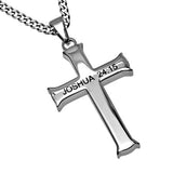Men's Iron Cross, "Me and my House" Joshua 24:15