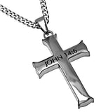 Men's Iron Cross "Way, Truth, Life" John 14:6