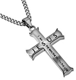 Men's Iron Cross "Way, Truth, Life" John 14:6