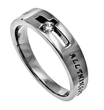 Solitaire Ring, "Christ My Strength"