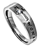 Solitaire Ring, "Woman Of God"