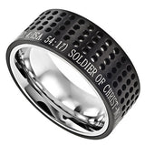 Black Sport Ring, "Soldier Of Christ"