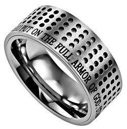 Silver Sport Ring, "Armor Of God"