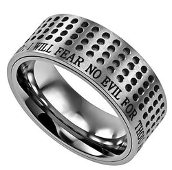 Silver Sport Ring, "Fear No Evil"