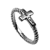 Simplicity Cross Ring, "True Care"
