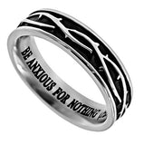 Girl's Crown of Thorns Ring, "Anxious For Nothing"