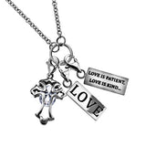 Hang Charm Silver, "Love"