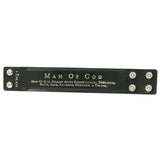 Leather Bracelet Black,"MAN OF GOD"